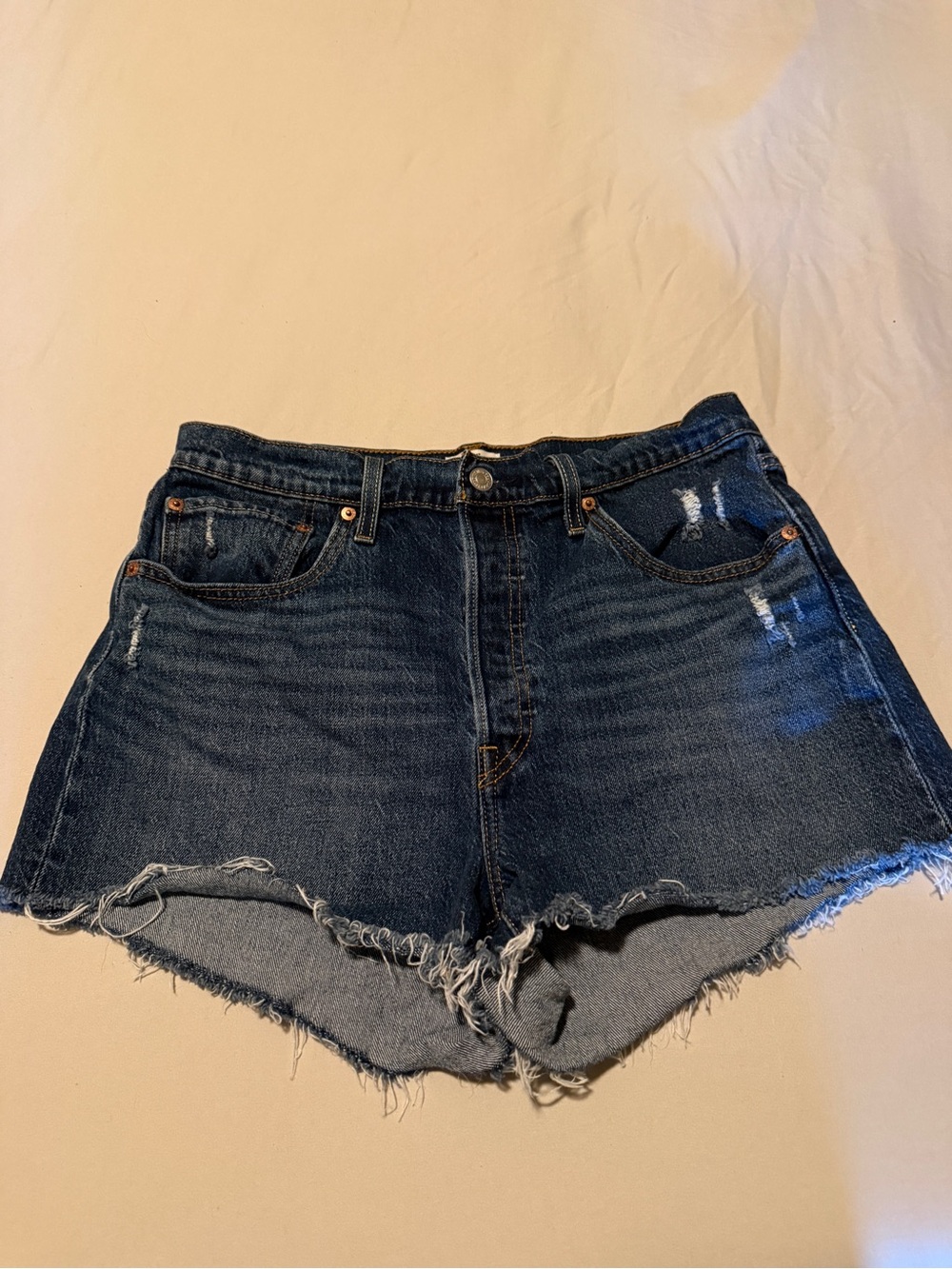 Levi’s women’s Denim Cutoff Shorts - Dark Blue Women’s Jean Shorts
